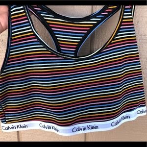 Large Calvin Klein Unlined Rainbow Bra